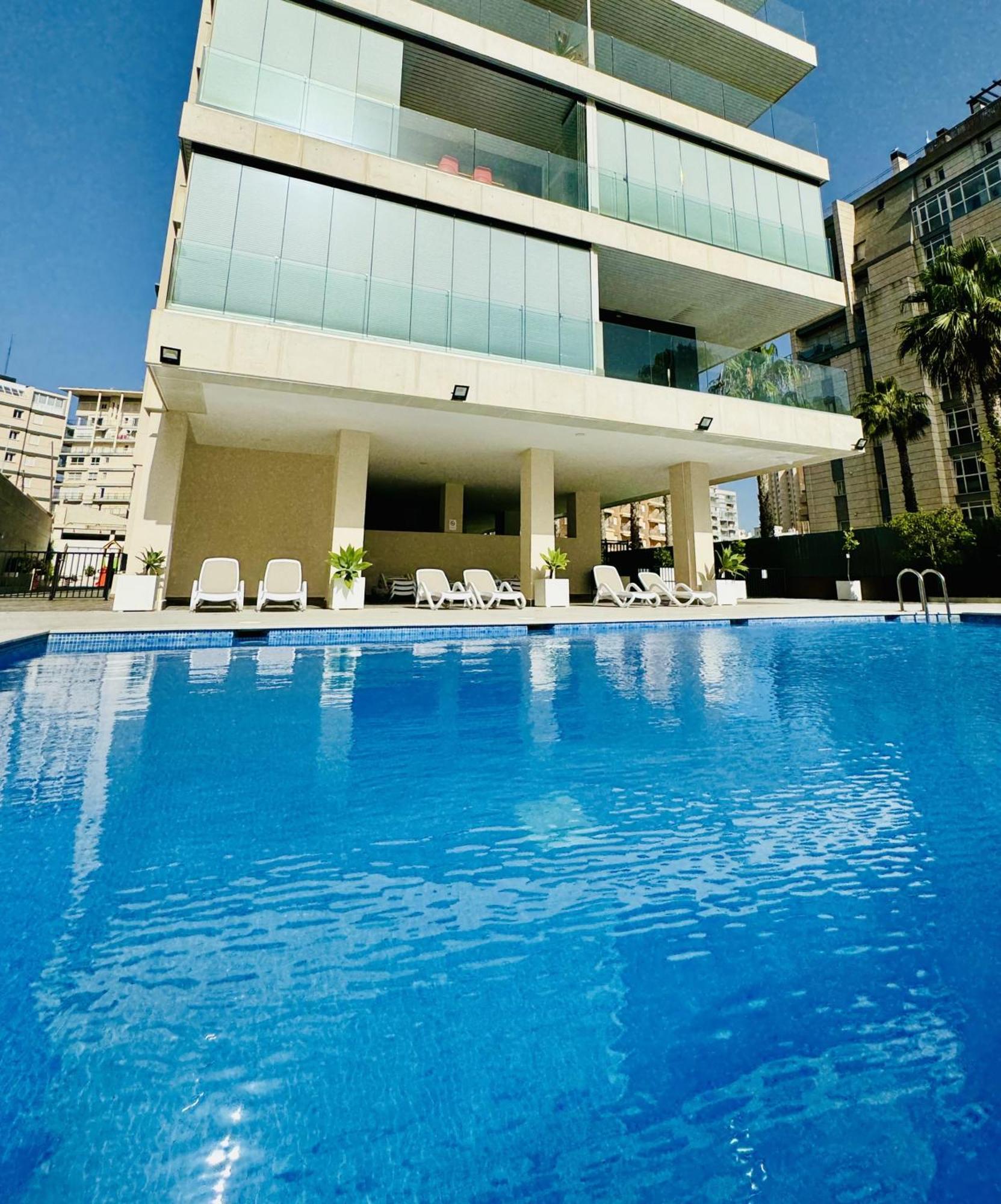 Calpe Beach II - Sea & Pool View Apartment Luaran gambar