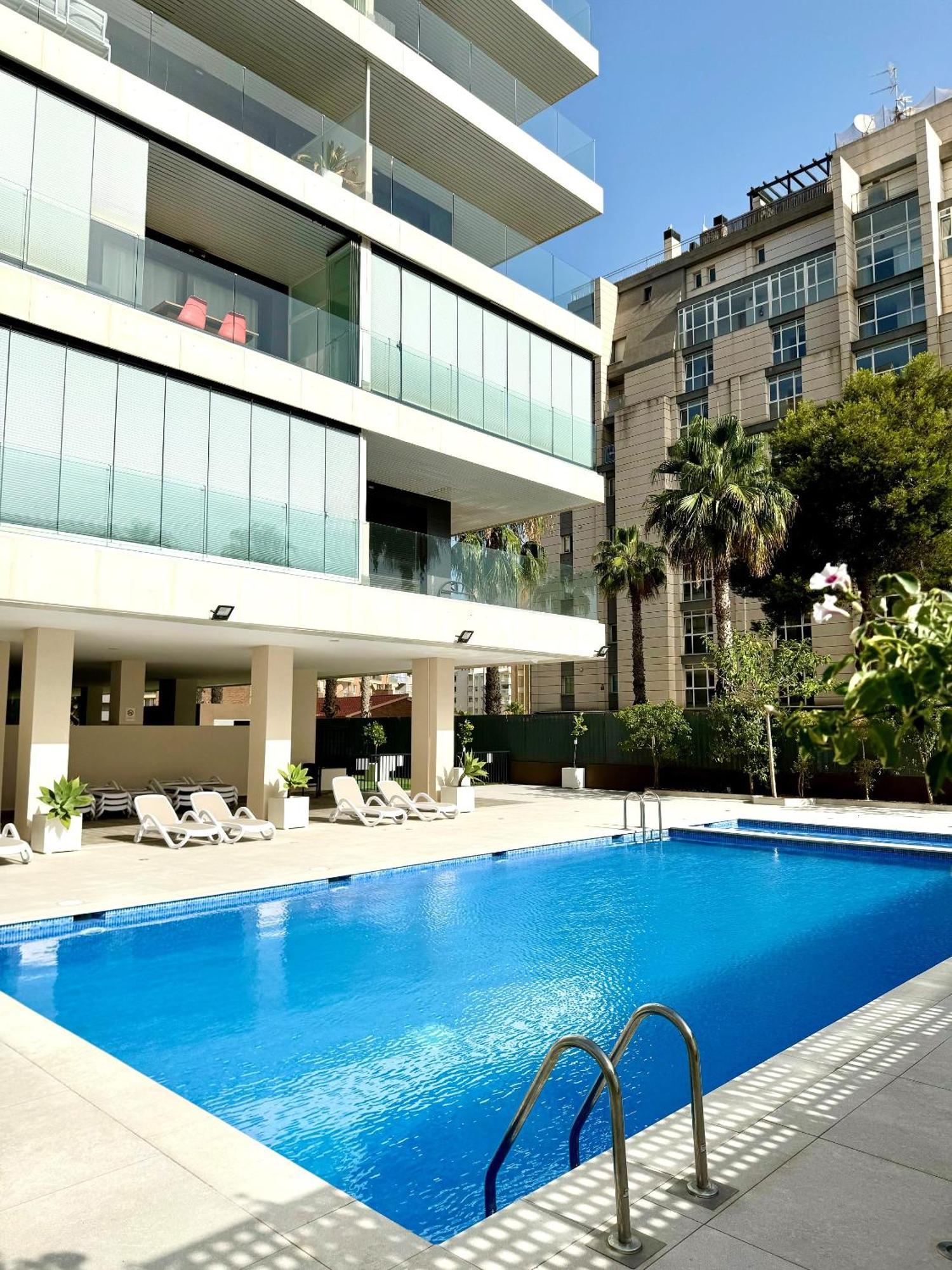 Calpe Beach II - Sea & Pool View Apartment Luaran gambar